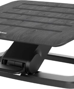 Le repose-pieds Fellowes Hana™ LT complète Aporia® : ancrage plantaire, mouvement actif, circulation relancée et posture équilibrée selon votre profil rachidien.