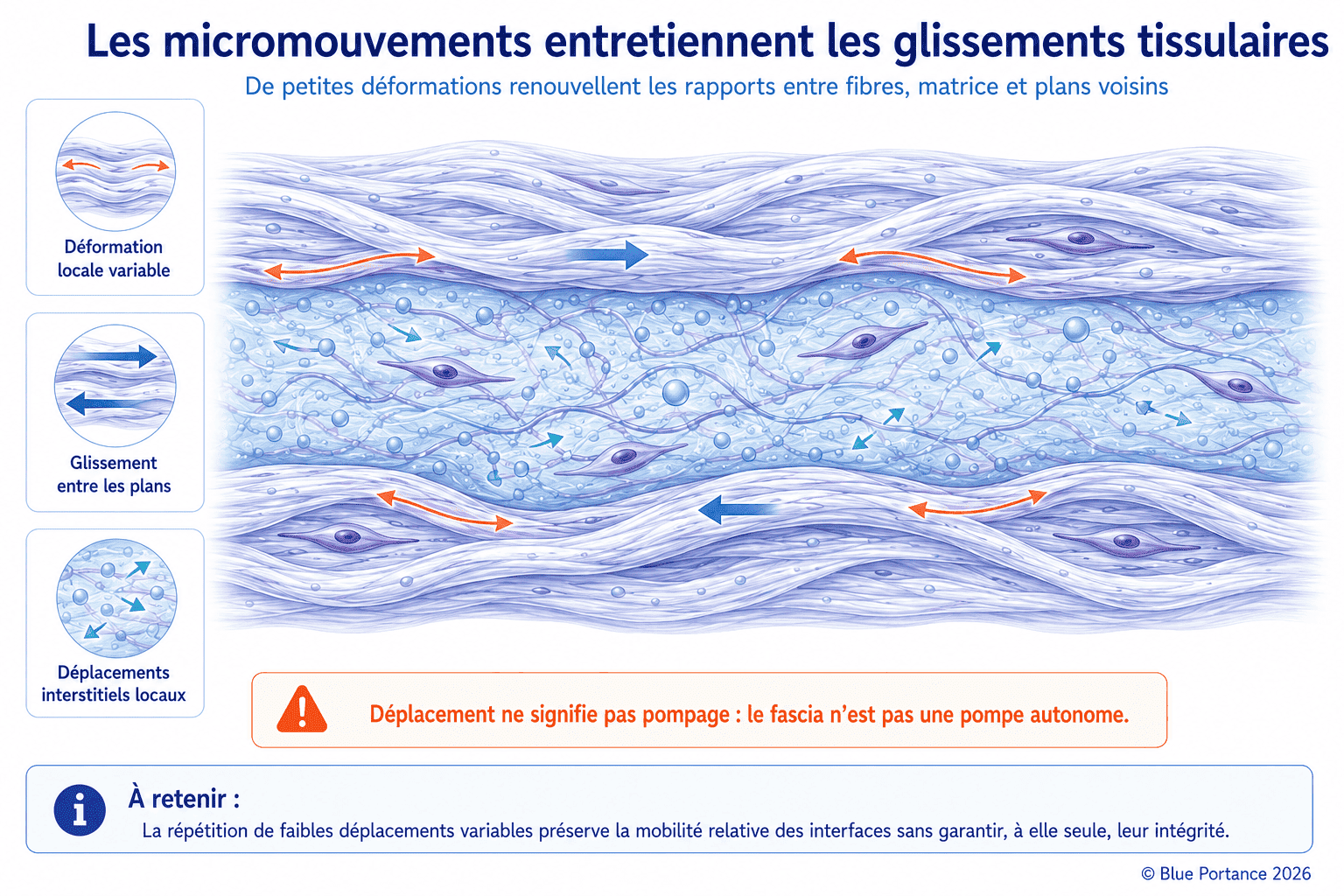 Petites déformations variables favorisant le glissement entre les plans et les déplacements interstitiels locaux